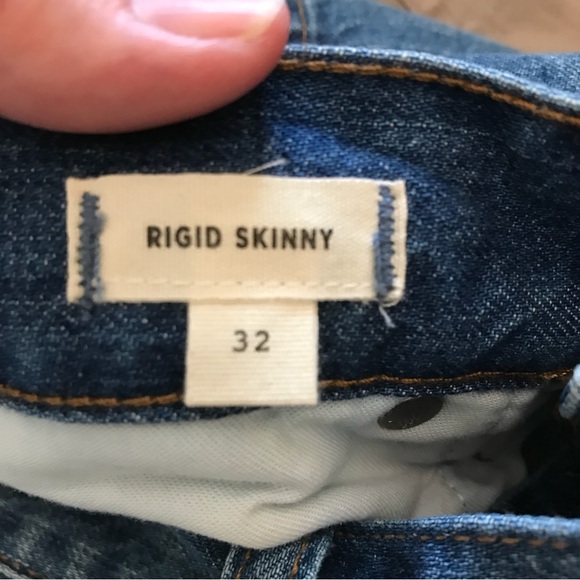 Madewell Rigid Distressed Skinny Jeans, Size 32, NWOT - Picture 6 of 7